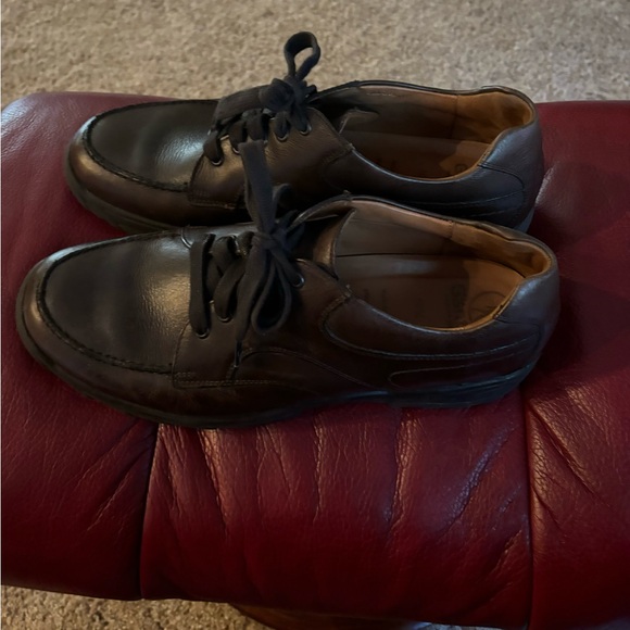 Ganter brown tie full leather shoes sz 10 1/2 H - Picture 2 of 6